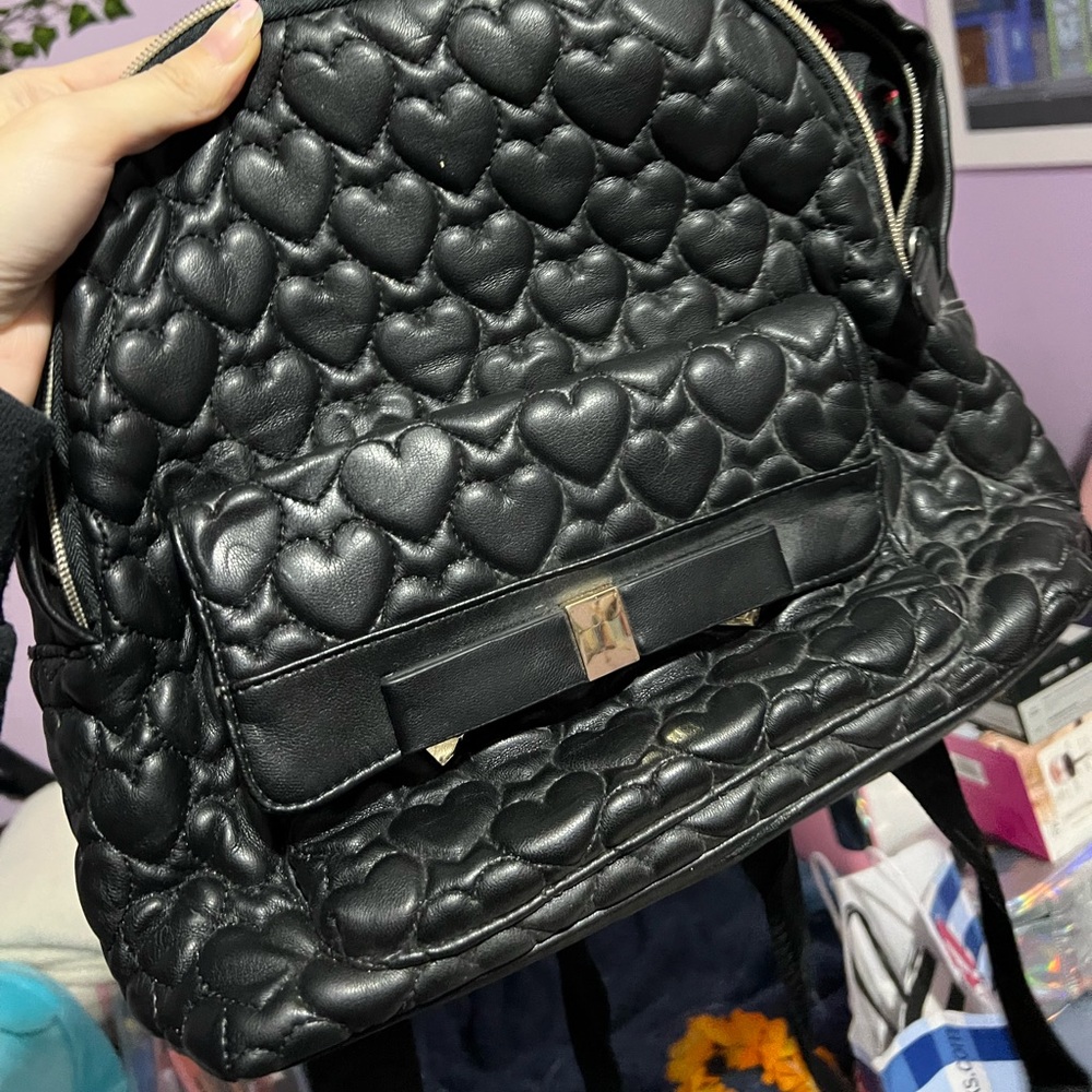 Betsy Johnson mini quilted backpack